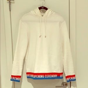 Opening Ceremony White Hooded Sweatshirt